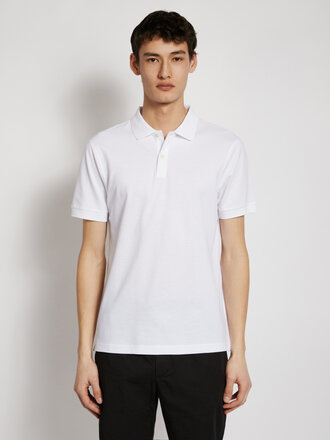Sunspel Polo Piqué Blanc Sunspel Polo Piqué Blanc