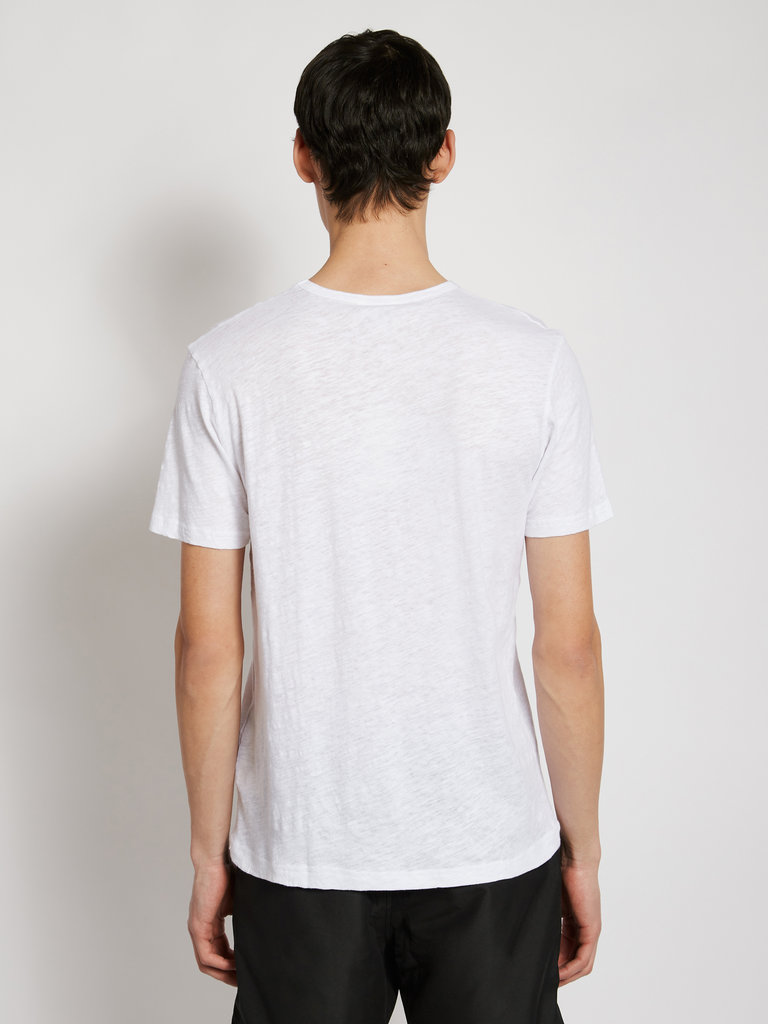 Sunspel T-Shirt en Lin Blanc