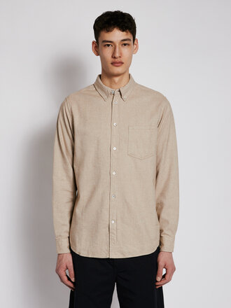 Norse Projects Chemise Anton en Flannelle Kaki Norse Projects Chemise Anton en Flannelle Kaki