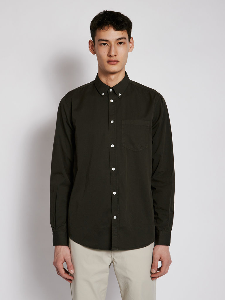 Norse Projects Chemise Anton en Sergé Léger Brune