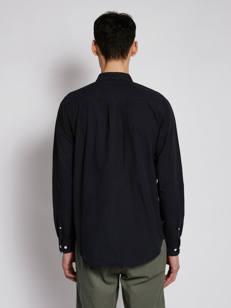 Norse Projects Navy Tencel Osvald Shirt