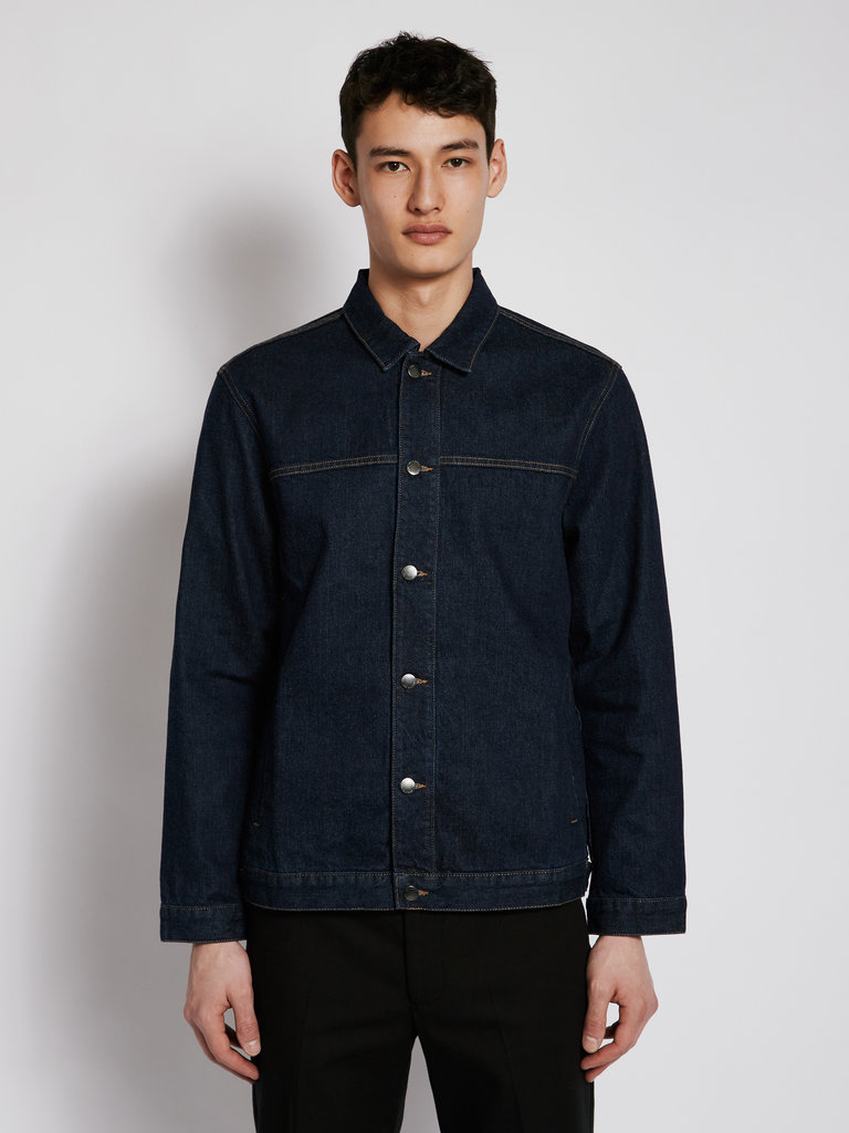 Sunspel Veste en Jean Bleue