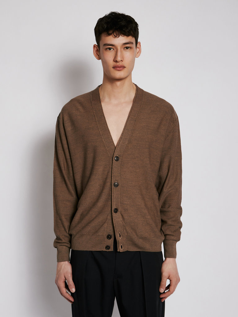 Lemaire Mustard Twisted Cardigan