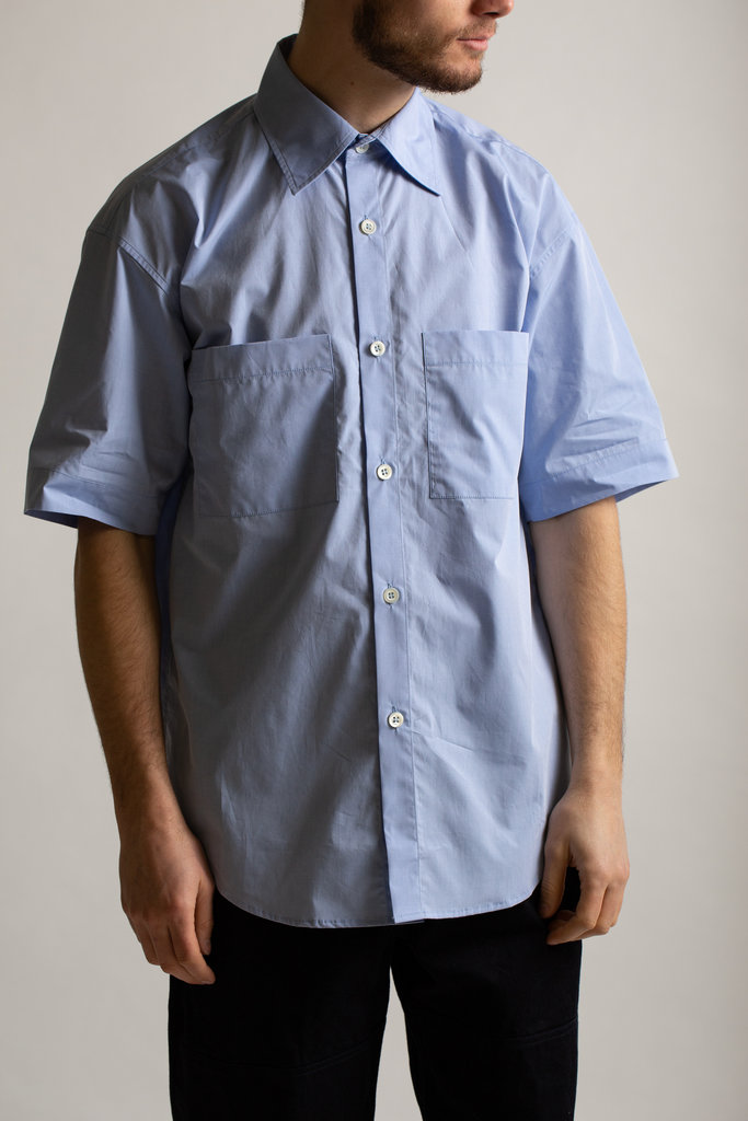 Arpenteur Light Blue Short Sleeve Stereo Shirt