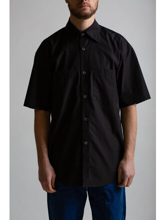 Arpenteur Chemise Stereo Manches Courtes Noire Arpenteur Chemise Stereo Manches Courtes Noire