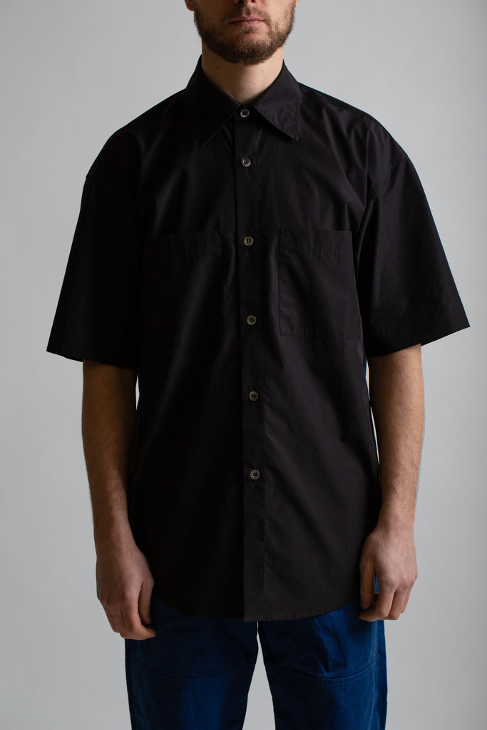 Arpenteur  Black Short Sleeve Stereo Shirt