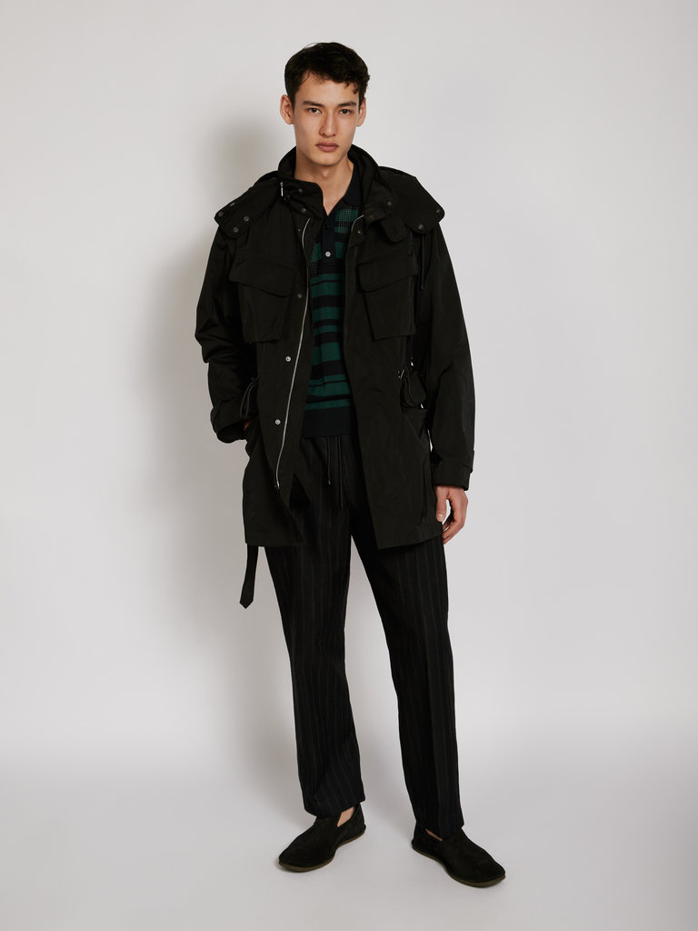 Dries Van Noten Manteau Vulcan  Noir