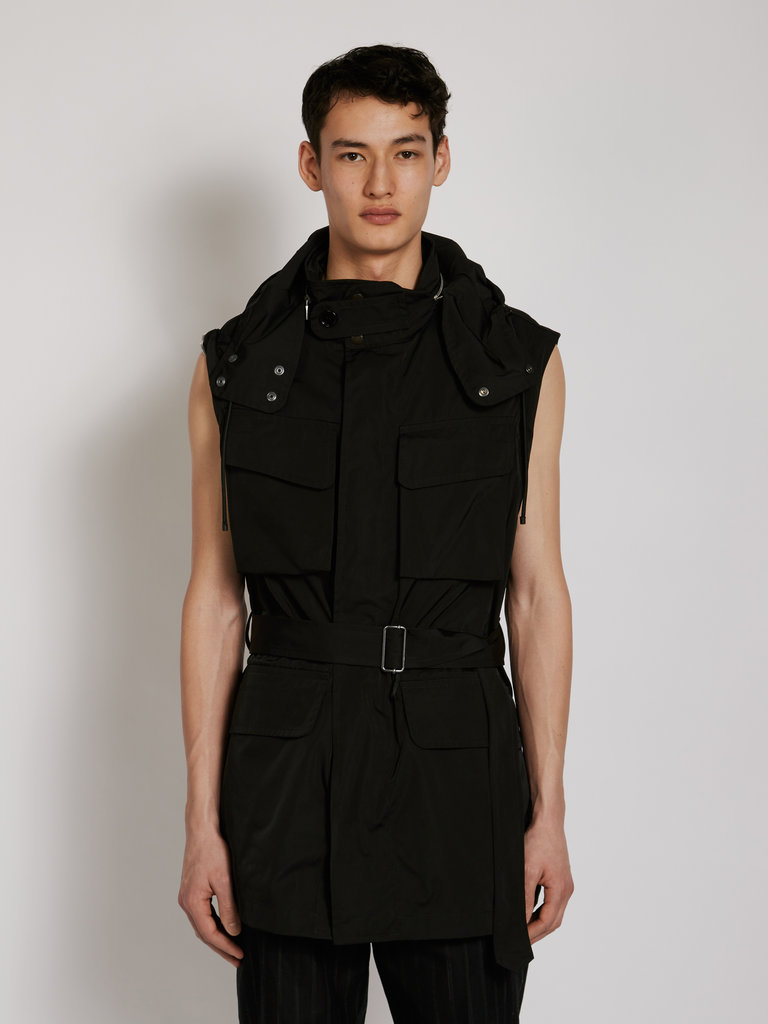 Dries Van Noten Vulcan Black Coat