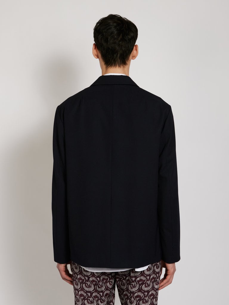 Dries Van Noten Navy Bayos Jacket