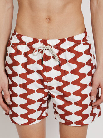 OAS Red and White Big Lauda Swimsuit