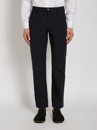 Dries Van Noten Navy Perta Bis Pleated Pants