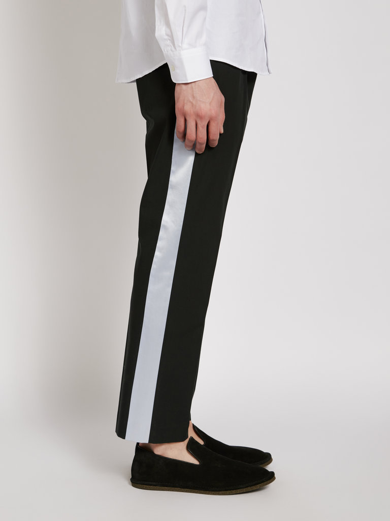 Dries Van Noten Pantalon Parkino Tape Vert Foncé