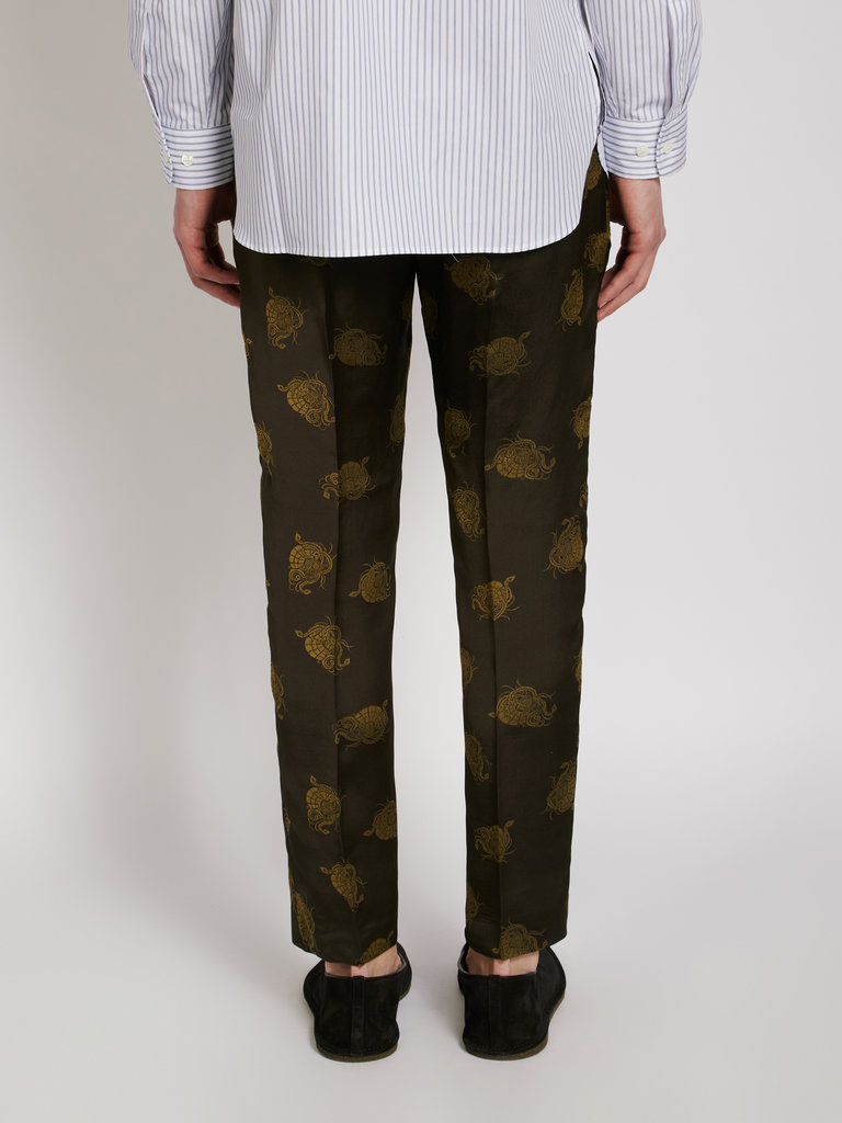 Dries Van Noten Pantalon Parkino Khaki