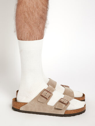 Birkenstock Sandales Arizona SFB Étroit Suede Taupe Birkenstock Sandales Arizona SFB Étroit Suede Taupe