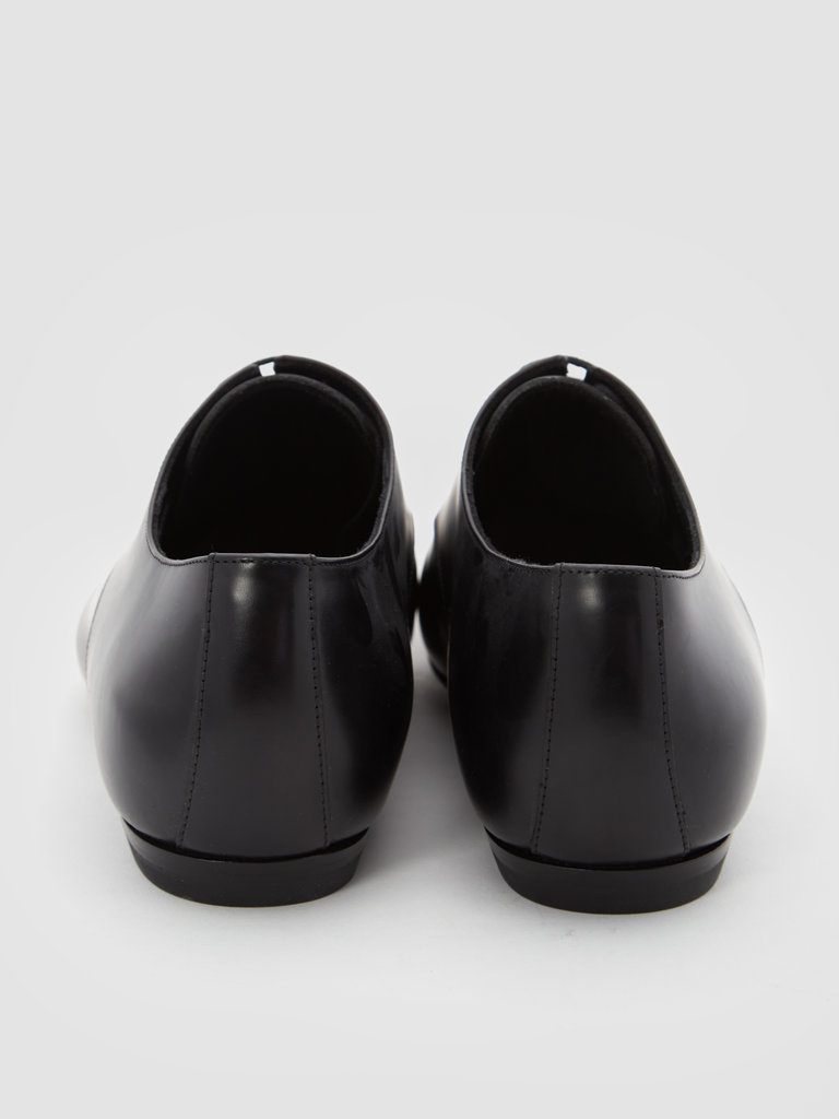 Dries Van Noten Black Almond Toe Derbies