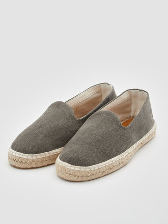 OAS Khaki Linen Espadrilles