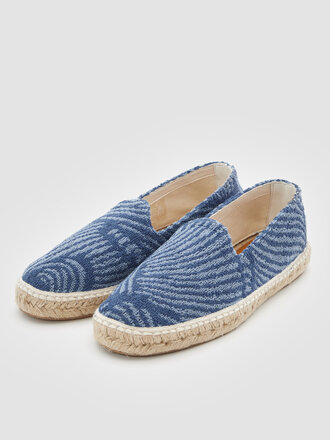 Navy Wavy Espadrilles