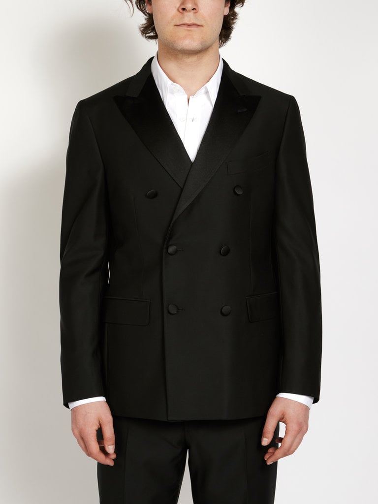 Boglioli Tuxedo à Double Boutonnière en Laine Noir