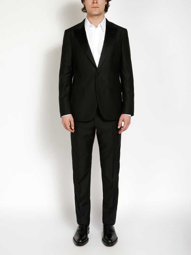 Boglioli Black Wool Single Button Tuxedo