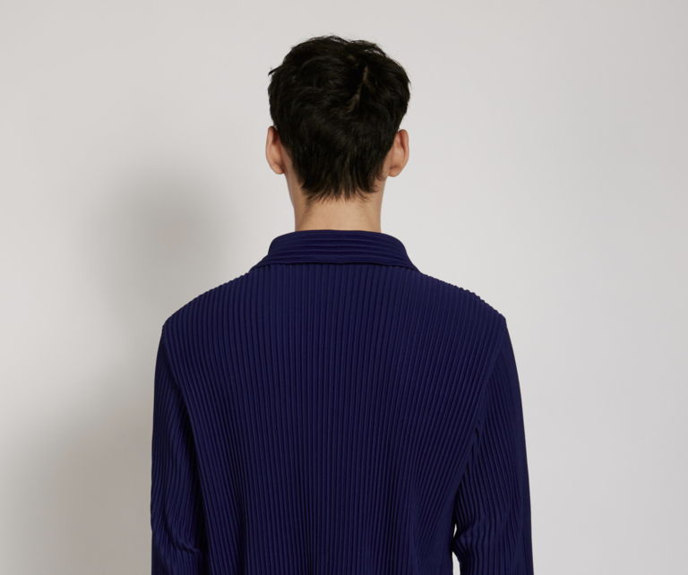 Homme Plissé Purple Pleated Jacket