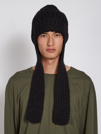 Dries Van Noten Black Mougette toque