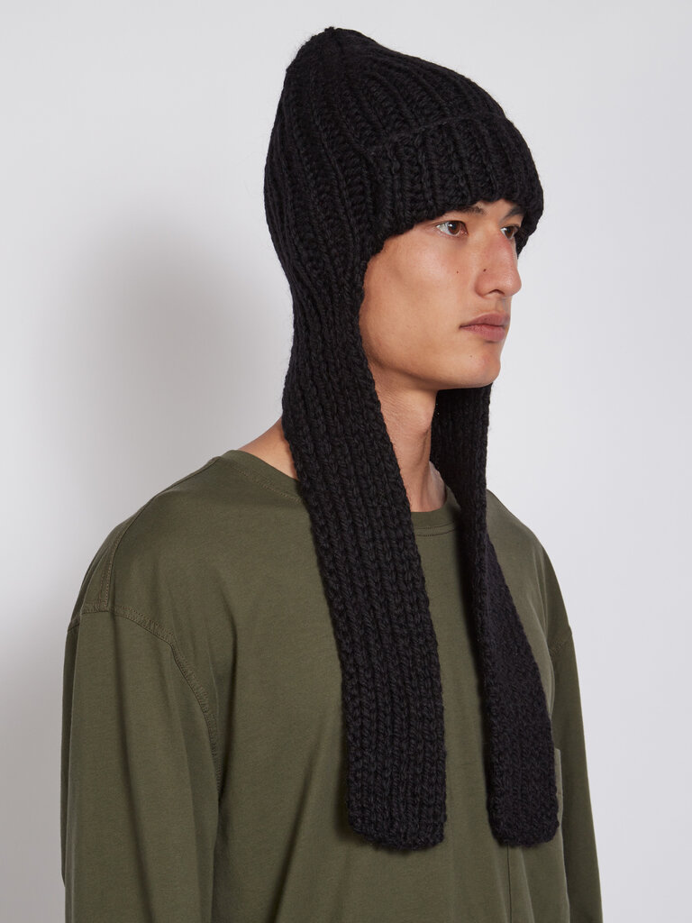 Dries Van Noten Black Mougette toque