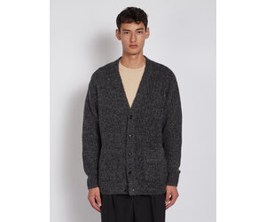 トップス DRIES VAN NOTEN 23aw Fluffy Cardigan Black Fringed