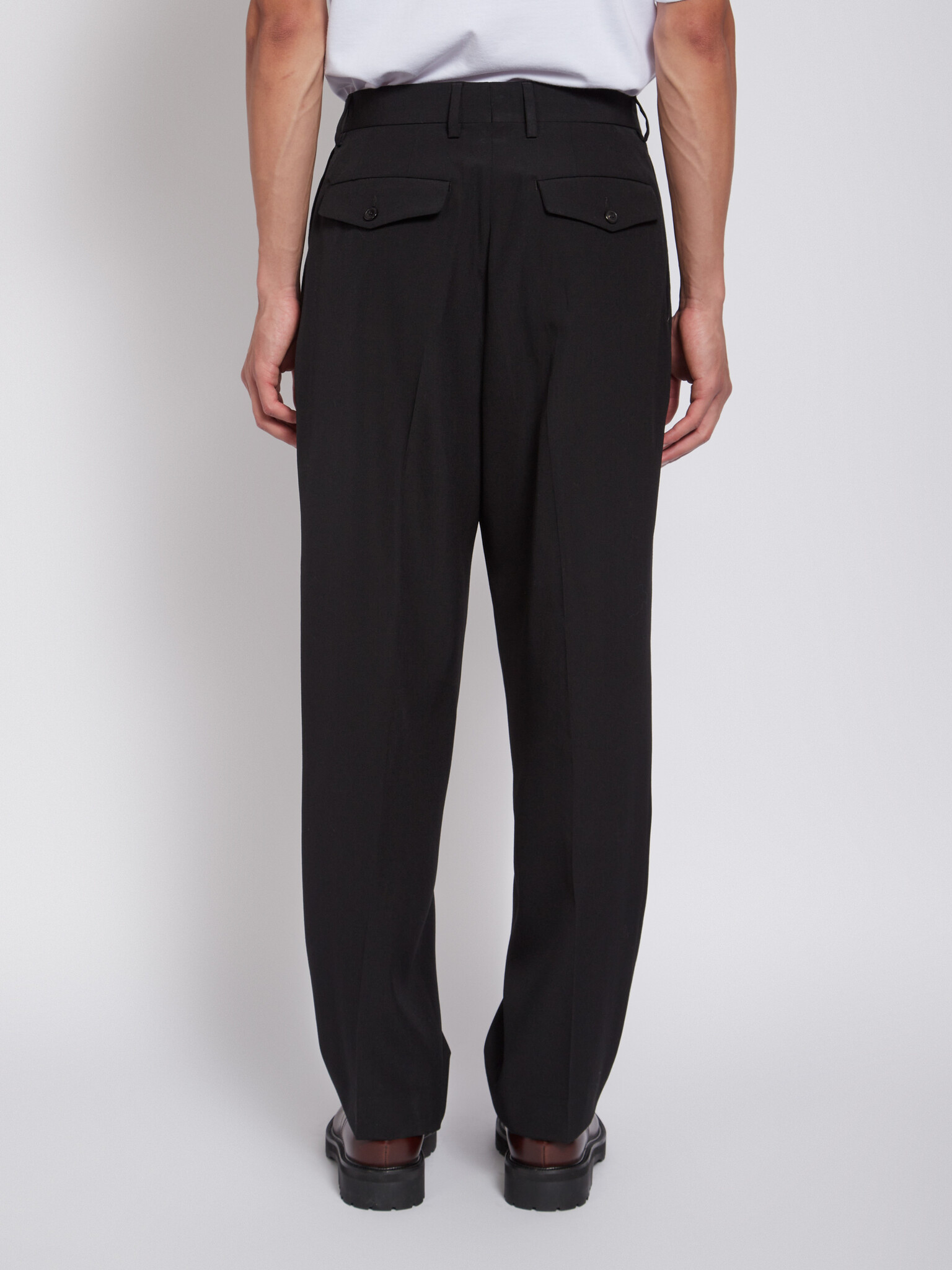 Dries Van Noten: Black Phoenix Pants | Men's Designer Clothes