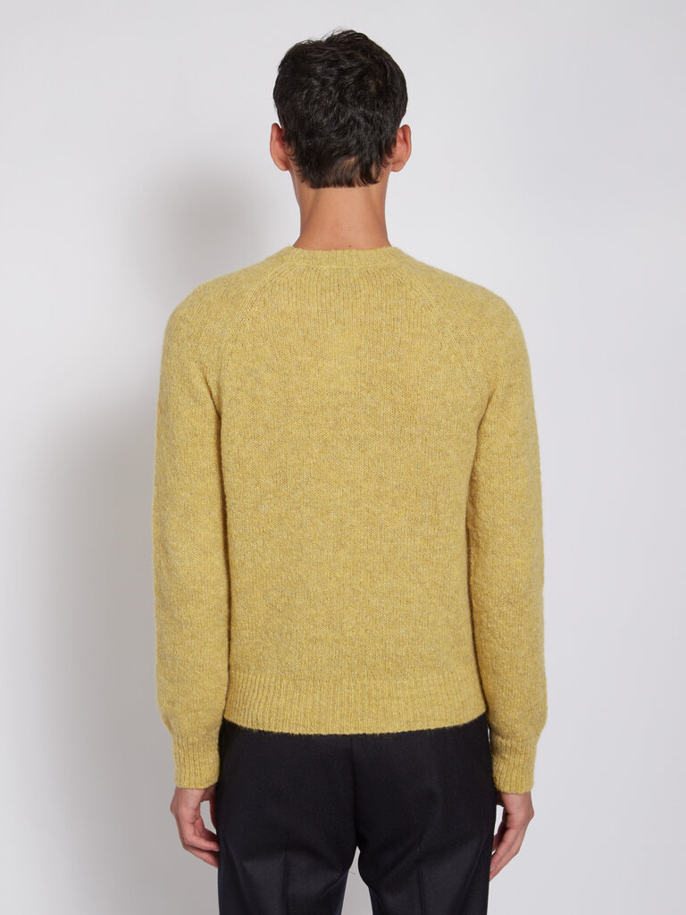 Dries Van Noten Yellow Wool Melbourne Sweater