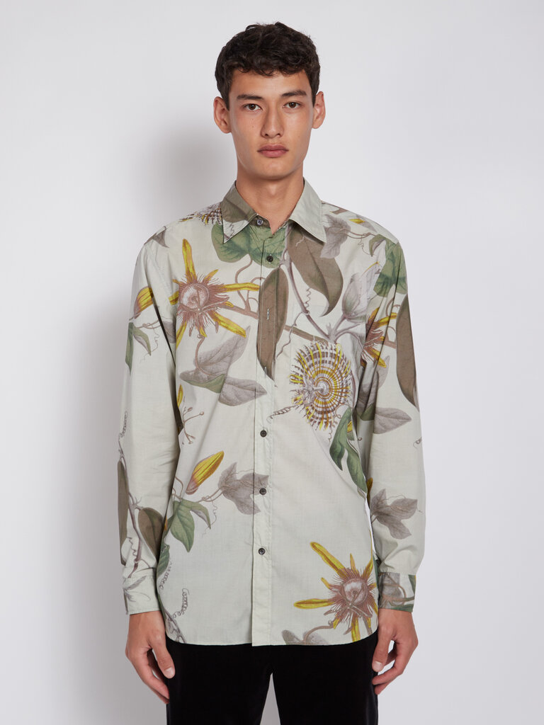 Dries Van Noten Chemise Cannon en Coton Imprimée