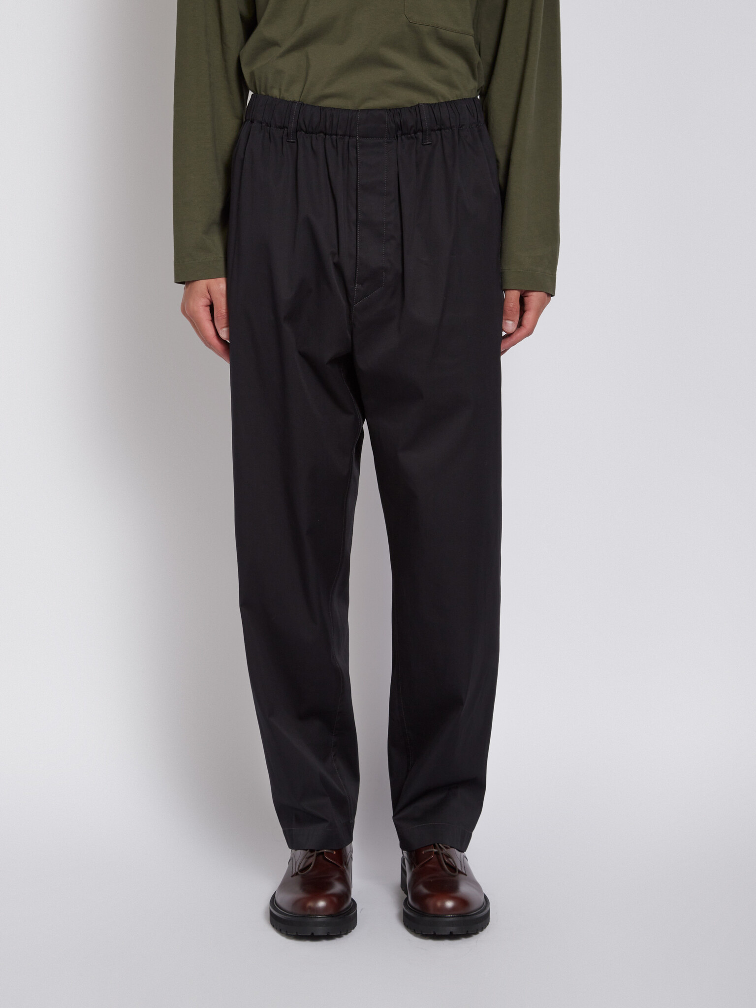 Lemaire: Black Relaxed Pants