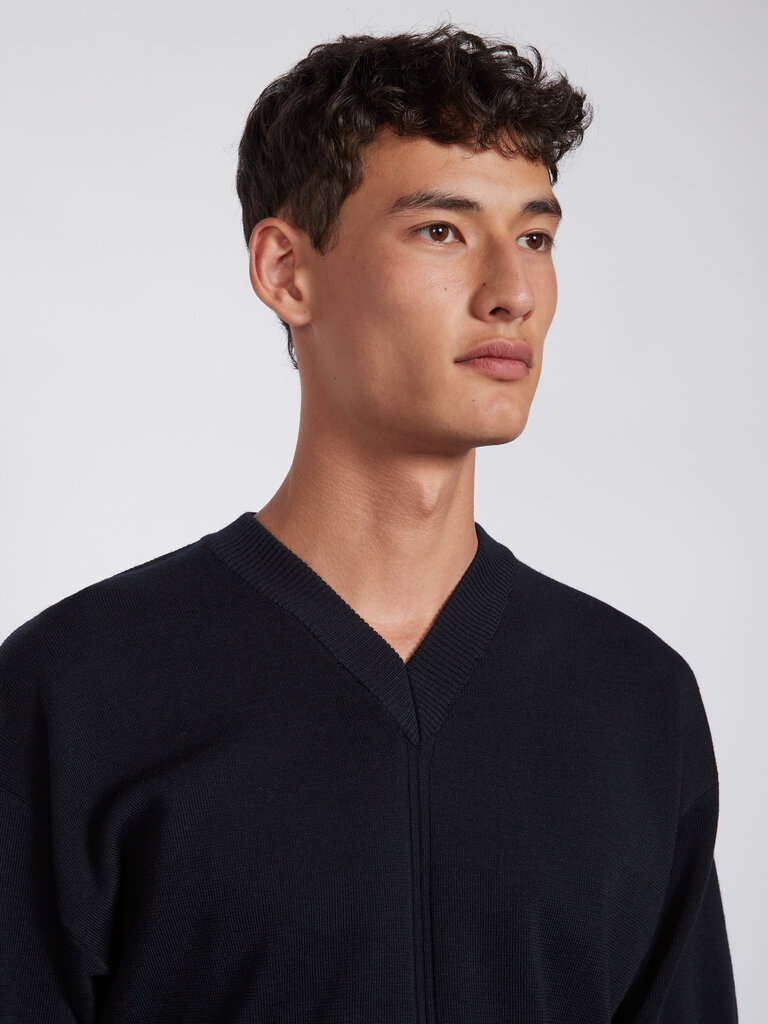 Lemaire Pull V-Neck Marine