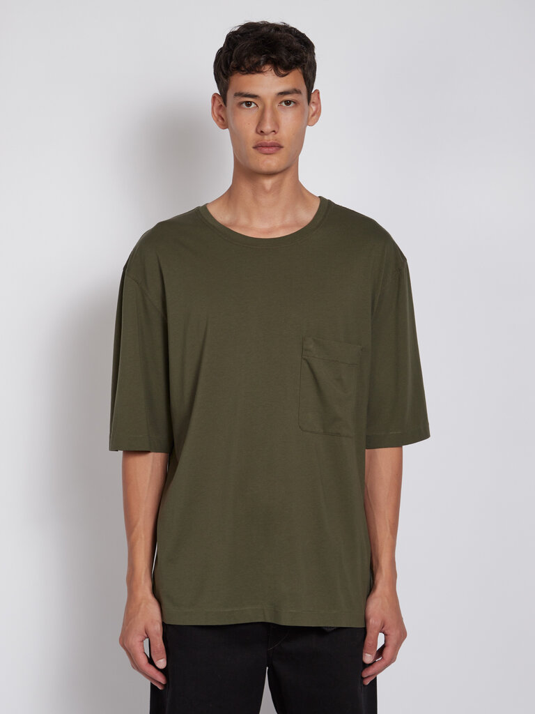 Lemaire T-Shirt Patch Pocket Vert