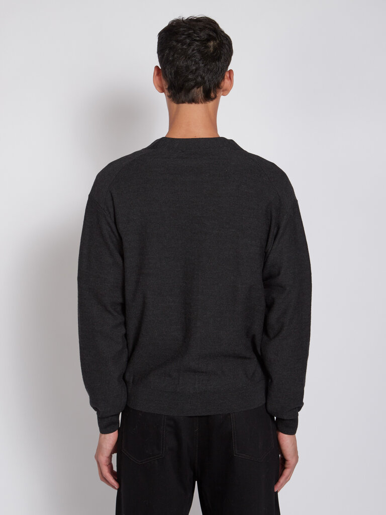Lemaire Cardigan Relaxed Twisted Anthracite