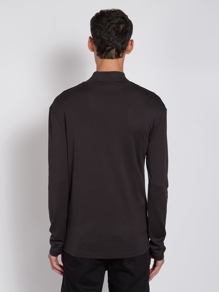 Lemaire Anthracite Long Sleeve Turtleneck