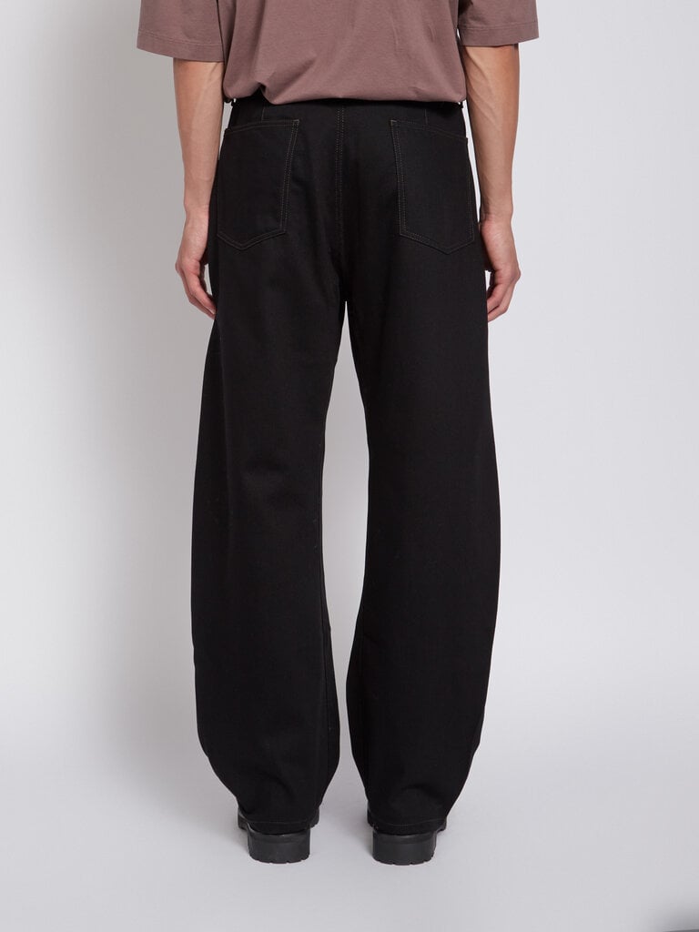 Lemaire Pantalon Twisted Belted Noir