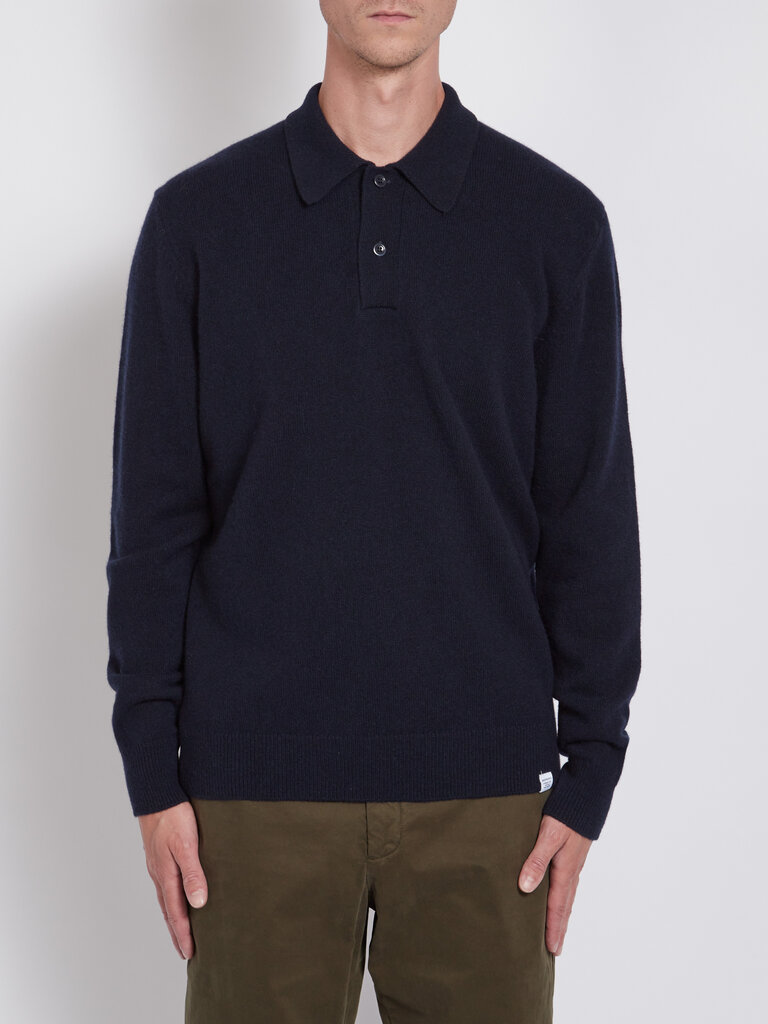 Norse Projects Chandail Marco en Laine Mérinos Marine