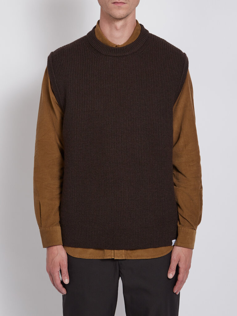 Norse Projects Brown Manfred Rib Vest