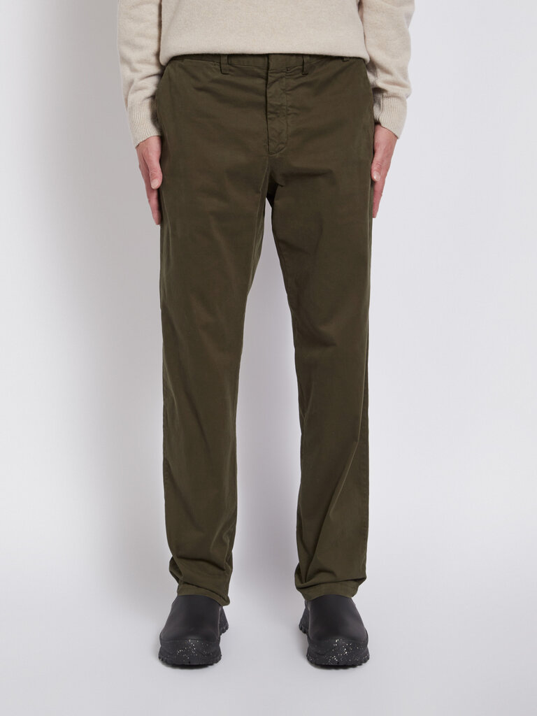 Norse Projects Green Aros Brushed Chino Pants
