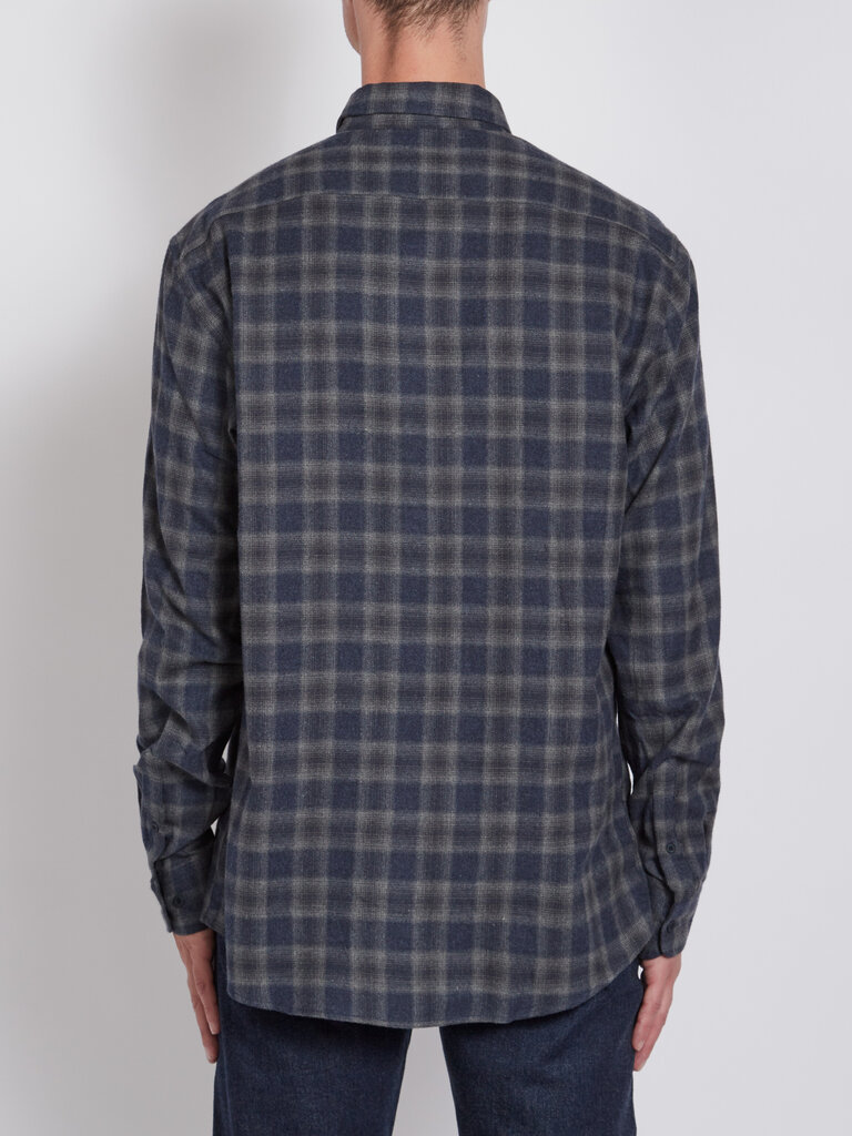 Sunspel Checkered Flannel Shirt