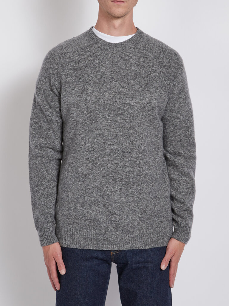 Sunspel Mid Grey Wool Sweater