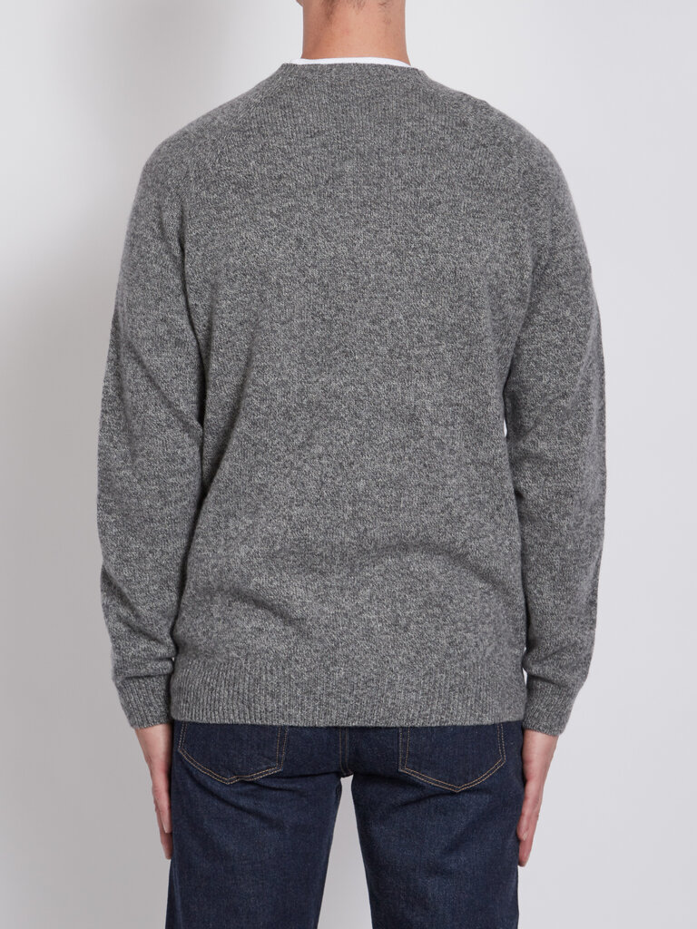 Sunspel Mid Grey Wool Sweater