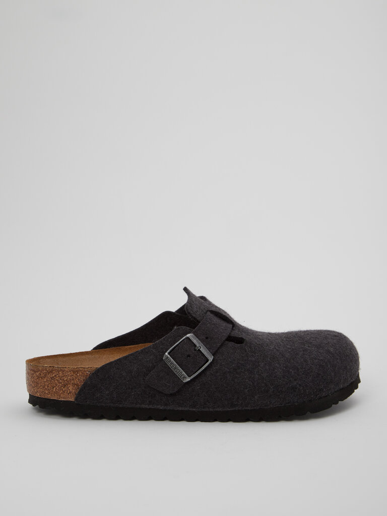 Birkenstock Sandales Boston Anthracite en Feutre