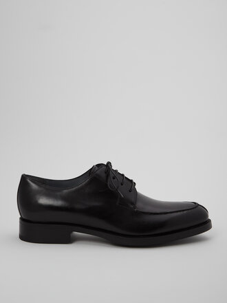 Lancio Black Parma Derby Shoes Lancio Black Parma Derby Shoes