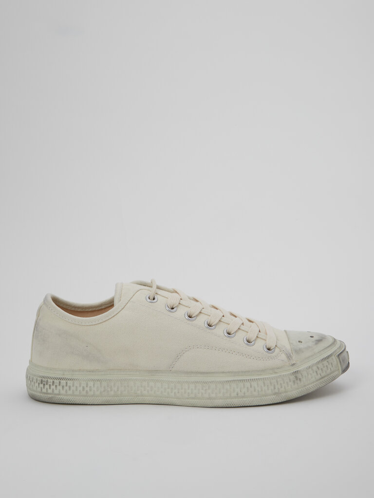 Acne Studios White Soft Tumbled Sneakers