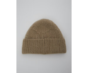 Acne Studios: Beige Mohair Beanie | Men's Designer Clothes