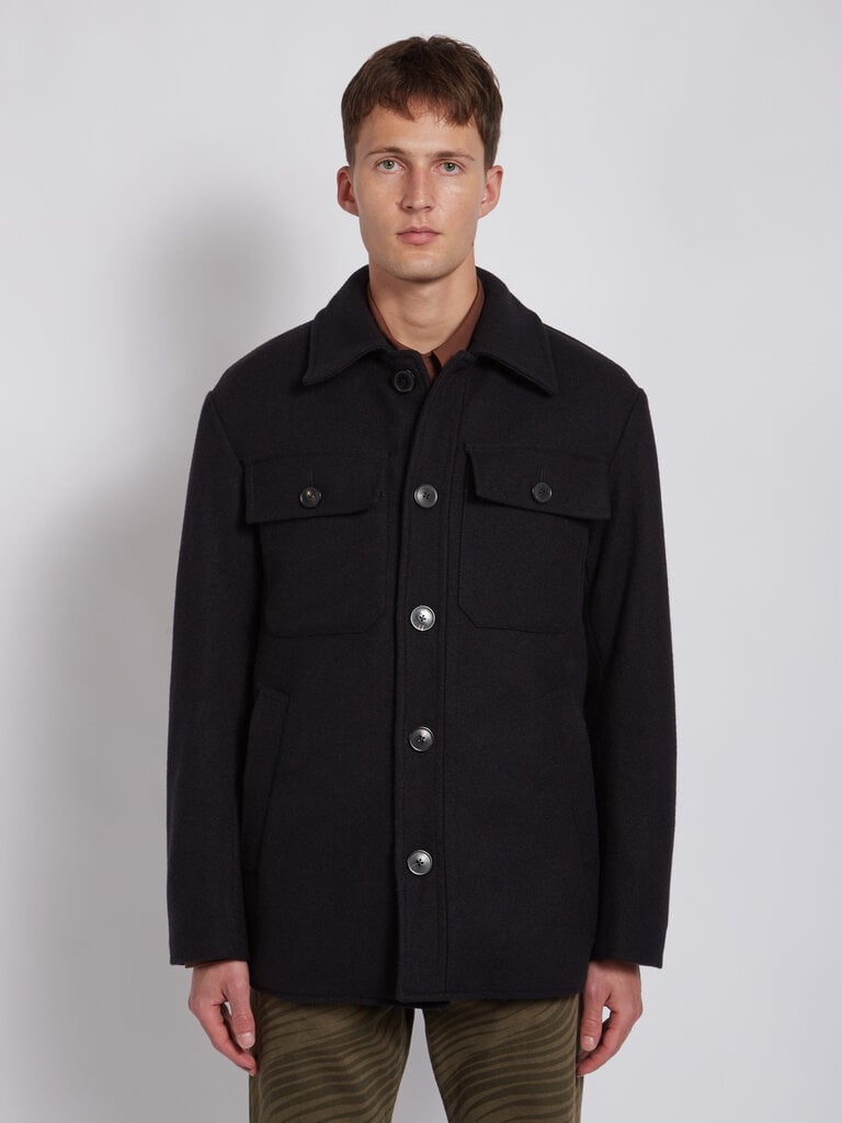 Dries Van Noten Manteau Valko Noir