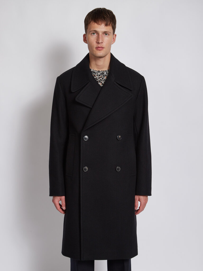 Dries Van Noten Manteau Raven Noir