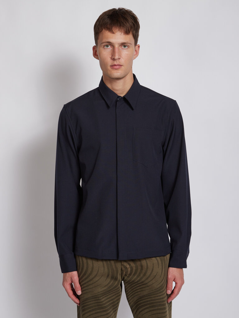 Dries Van Noten Surchemise Corran Marine