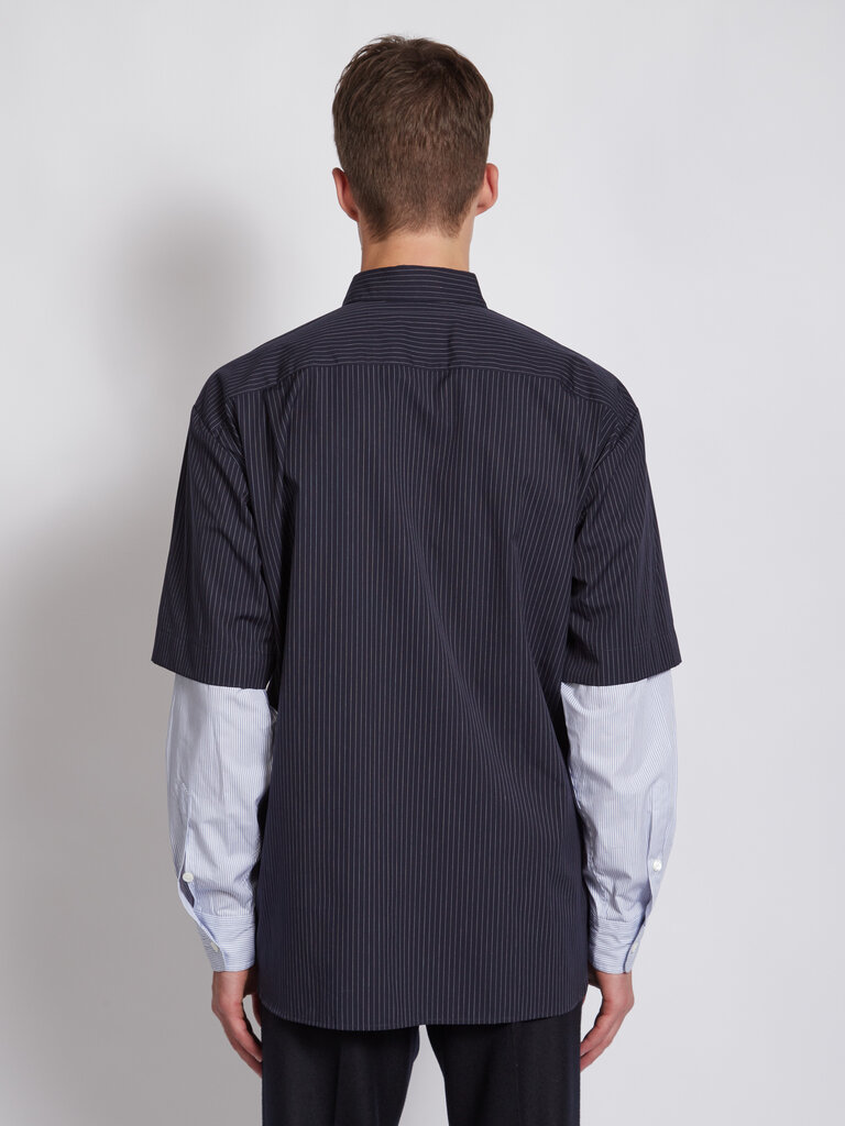 Dries Van Noten Navy Carle Shirt